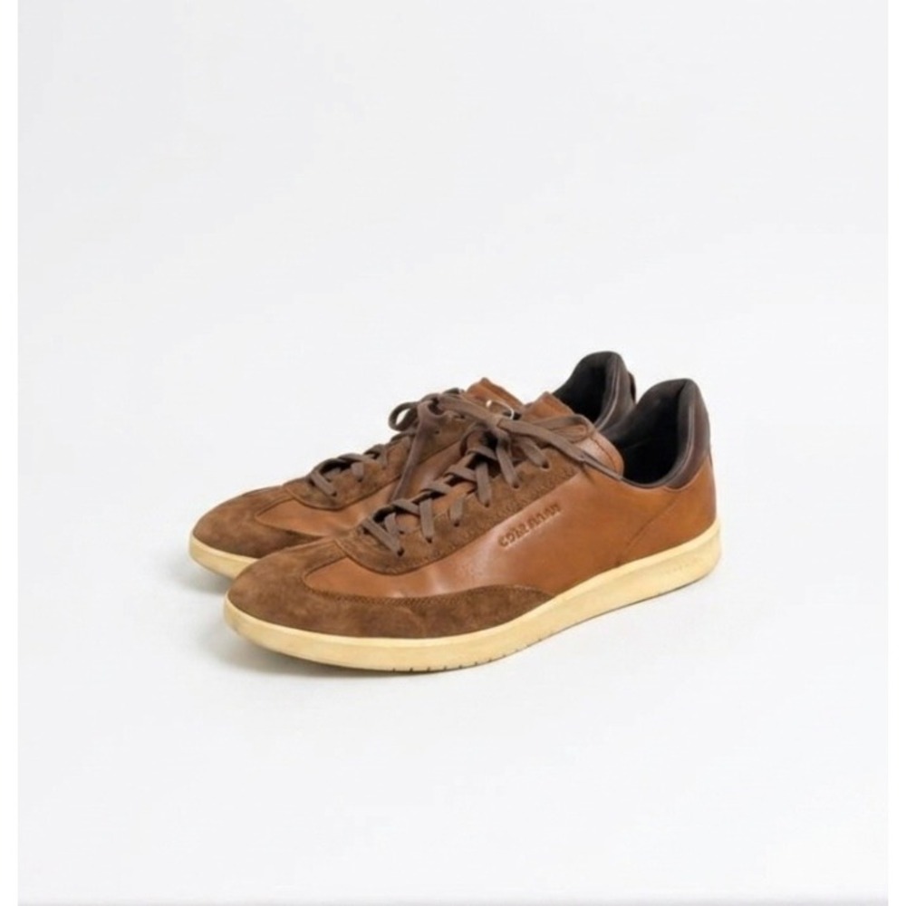 Cole Haan GrandPro Turf Sneaker C29166 Mens 10 M British Tan Leather Suede Brown